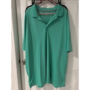 Reebok Golf 3XLT Green Polo Shirt Mens‎ Performance Athletic Training